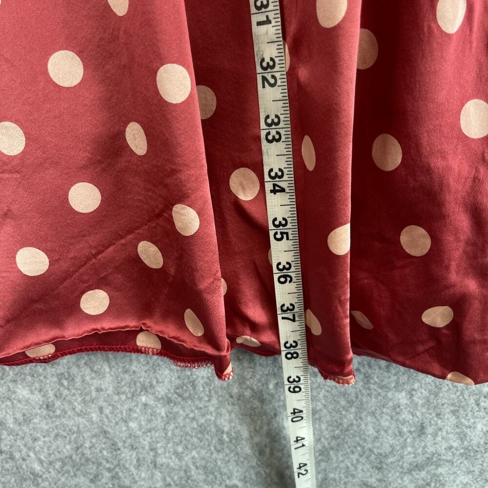 Vintage Betsey Johnson Silk Dress Womens Small Pink Polka Dot Retro Whimsy USA - Picture 10 of 16